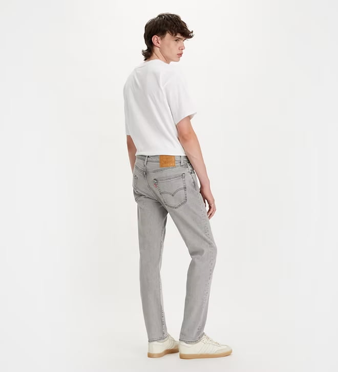 Levis 502 Tapered Gray Jeans