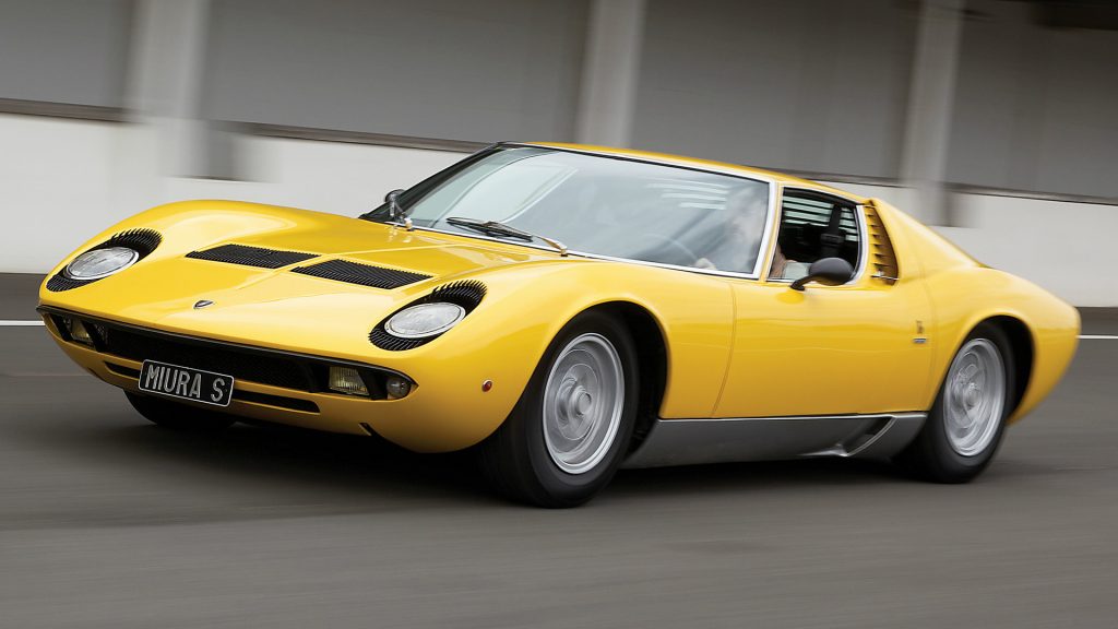 Revolutionary Cars: 1968 Yellow Lamborghini Miura