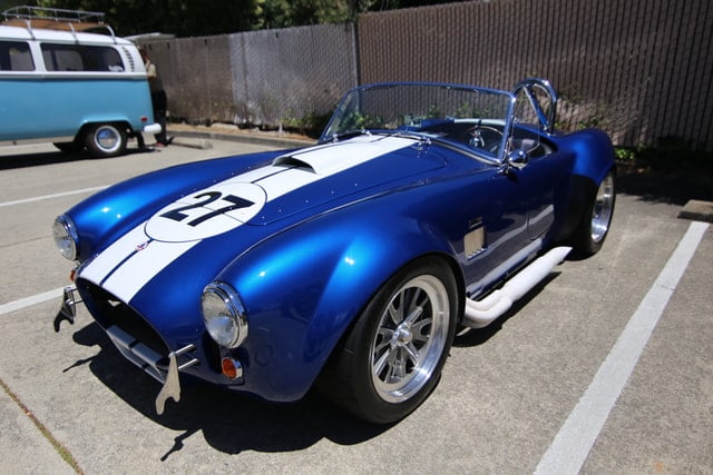 Blue with White Stripe AC Shelby Cobra
