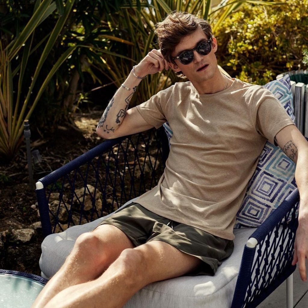 Summer Gentlemen Wear: T-Shirt and Shorts