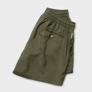 The Resort Co Classic Swim Shorts Ivy Green Back Folded