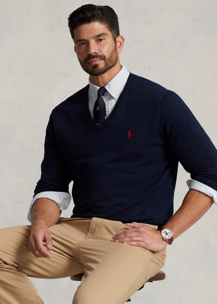 What Should Be in a Gentleman's Wardrobe: V-Neck Sweater