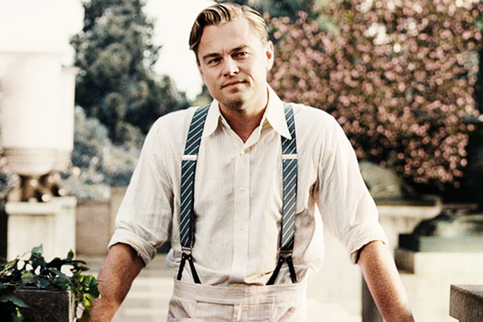 Leonardo DiCaprio Wearing Suspenders