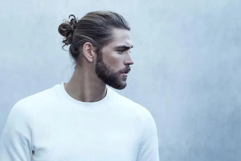 The Best Medium Length Hairstyles for Men: Man Bun